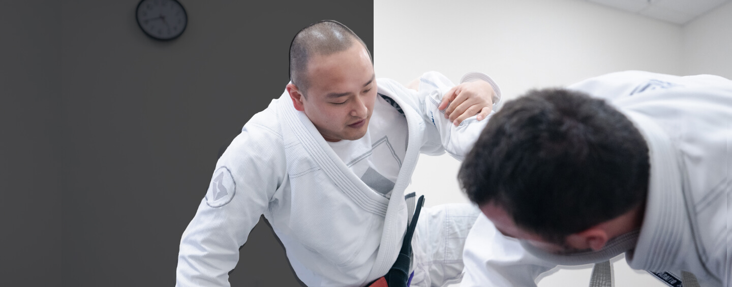 Brazilian Jiu-Jitsu athletes training